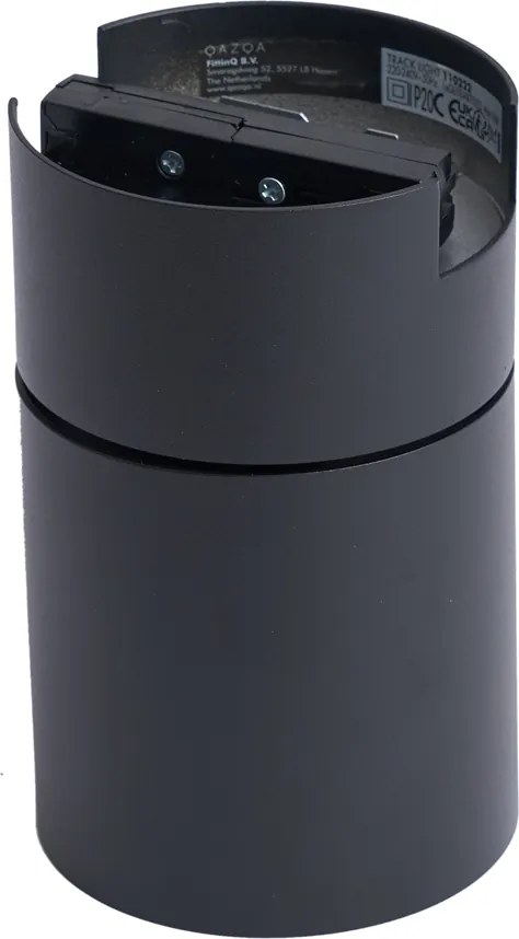 Nowoczesny czarny reflektor do 1-fazowego systemu szynowego GU10 70mm - Iconic Roto