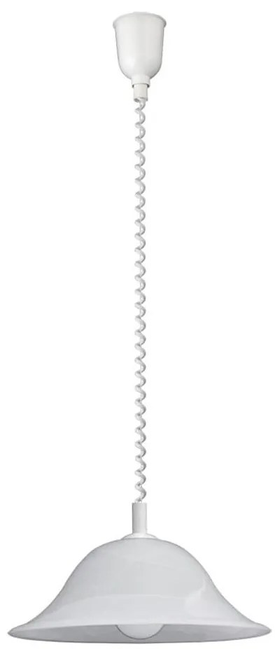 Rabalux 3904 - Regulowana lampa wisząca ALABASTRO 1xE27/60W/230V szkło alabastrowe