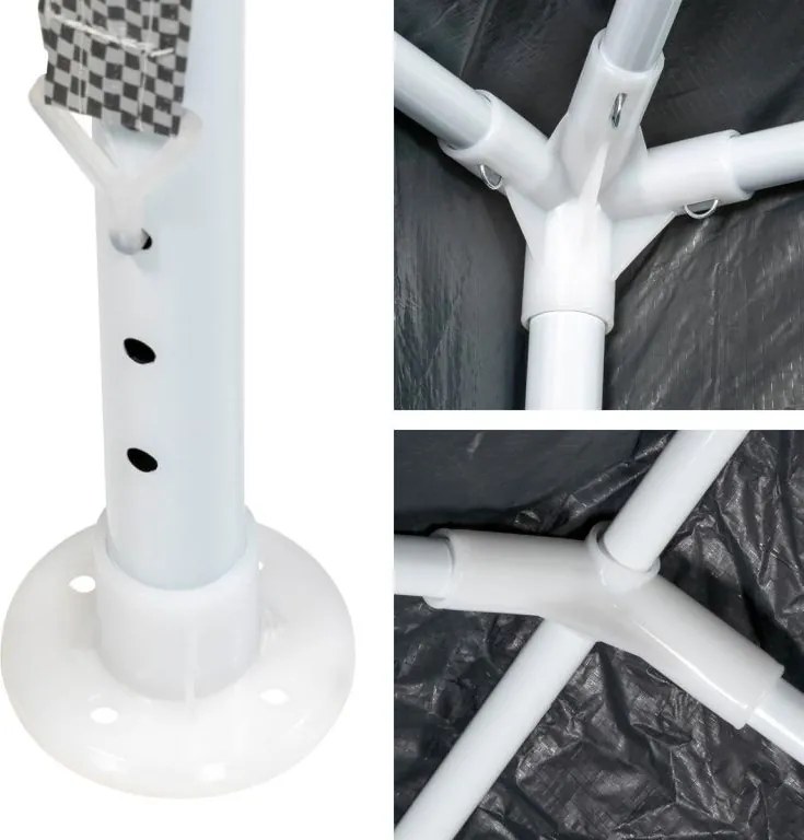 Namiot ogrodowy 3×6 m z systemem klik i bocznymi ściankami