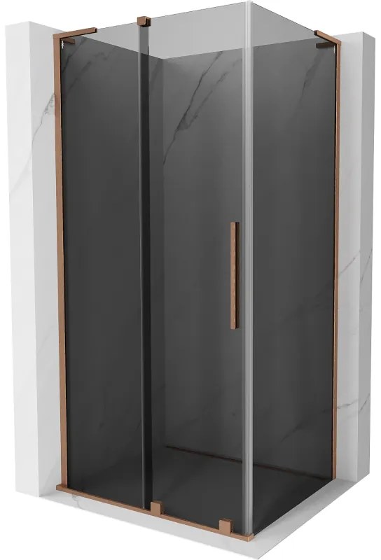 Mexen Velar L kabina prysznicowa rozsuwana 90 x 120 cm, grafit, miedź szczotkowana - 871-090-120-43-65