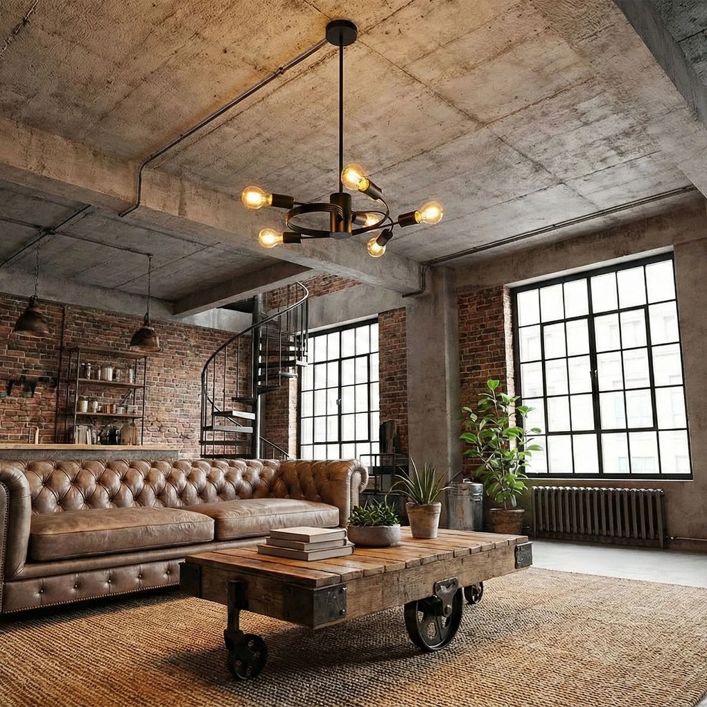 Lampa Sufitowa Loft APP739-5CP