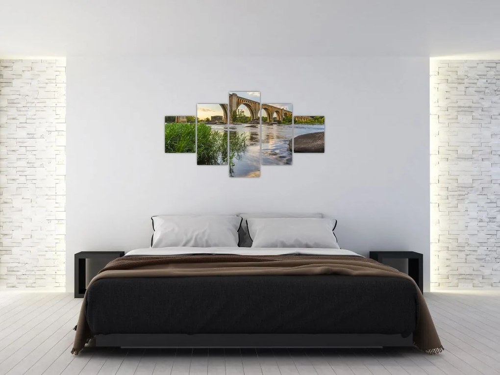 Obraz - Most kolejowy w Richmond (125x70 cm)