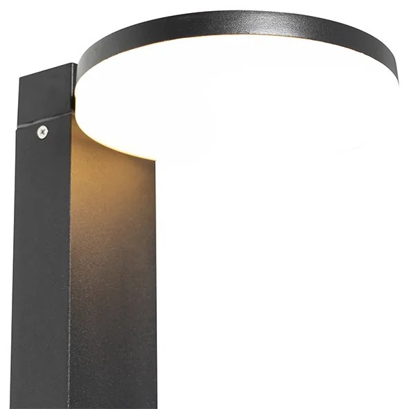 Zewnetrzna Nowoczesna lampa podłogowa zewnętrzna czarna z LED 80 cm IP44 - Esmee Nowoczesny Oswietlenie zewnetrzne