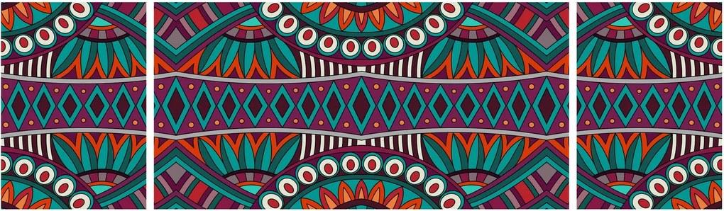 Obraz abstrakcji ozdobnej (170x50 cm)