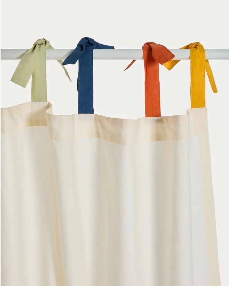 Kremowa bawełniana zasłona dziecięca 135x270 cm Zelda – Kave Home