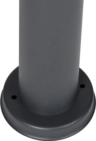 Inteligentny słup oświetleniowy zewnętrzny antracyt 80 cm z WiFi P45 - Rox