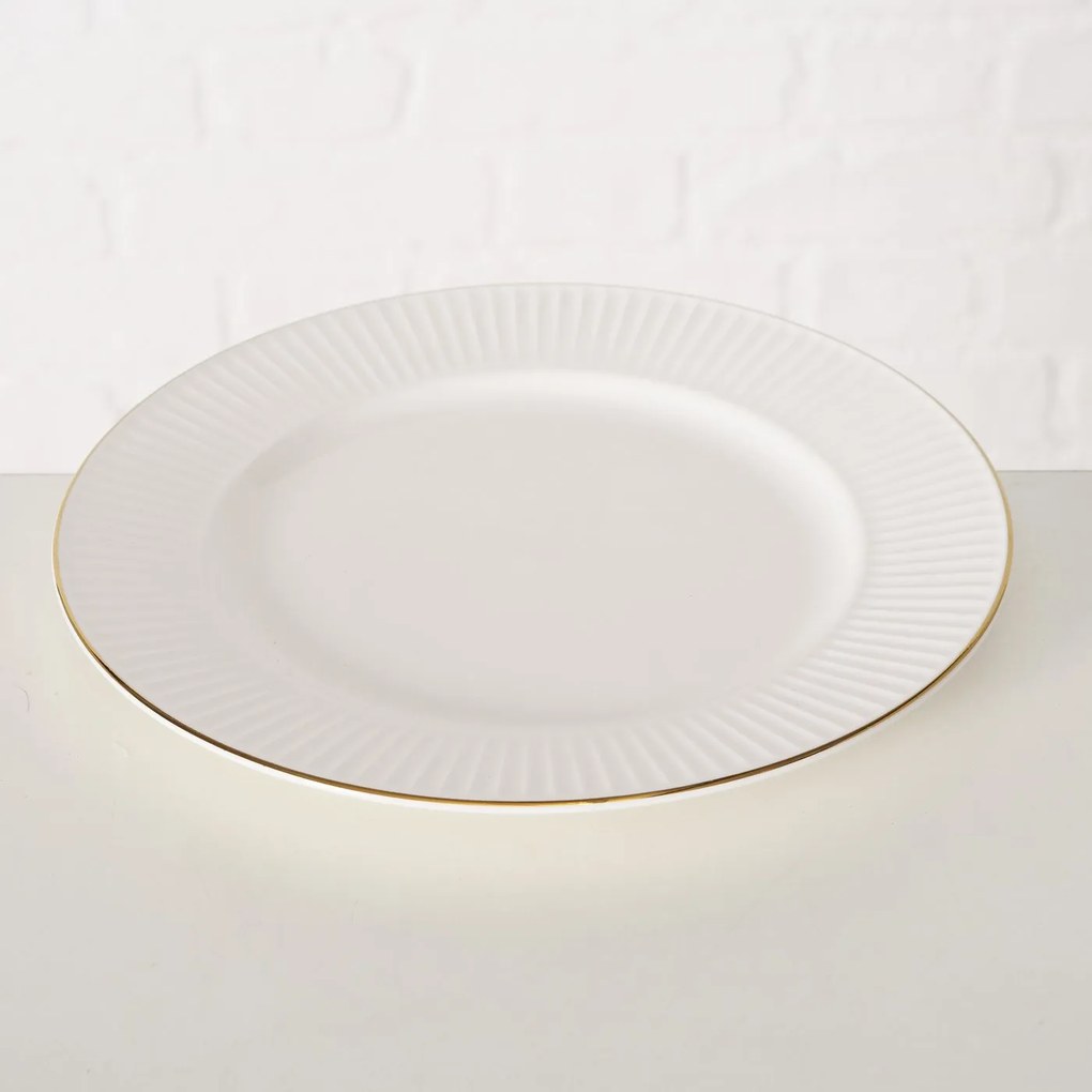 Talerz deserowy KELLY, porcelanowy, Ø 20 cm