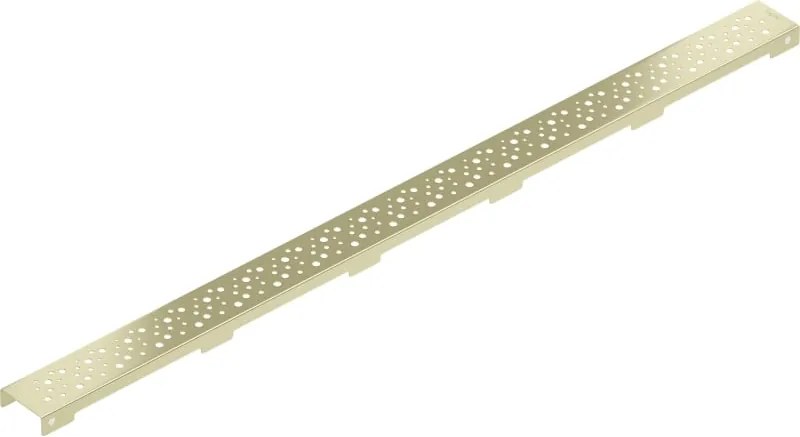 Mexen Flat M12 maskownica do odpływu liniowego 90 cm, złota szczotkowana - 1A21090