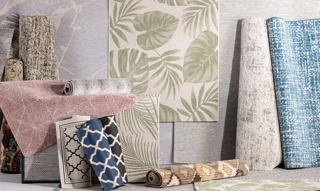 Dywan Cottage beige/ jungle green 120x170cm