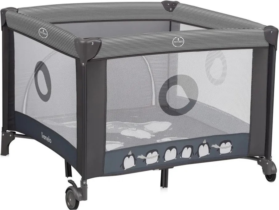 Lionelo - Kojec do zabawy BONNIE Szary Scandi