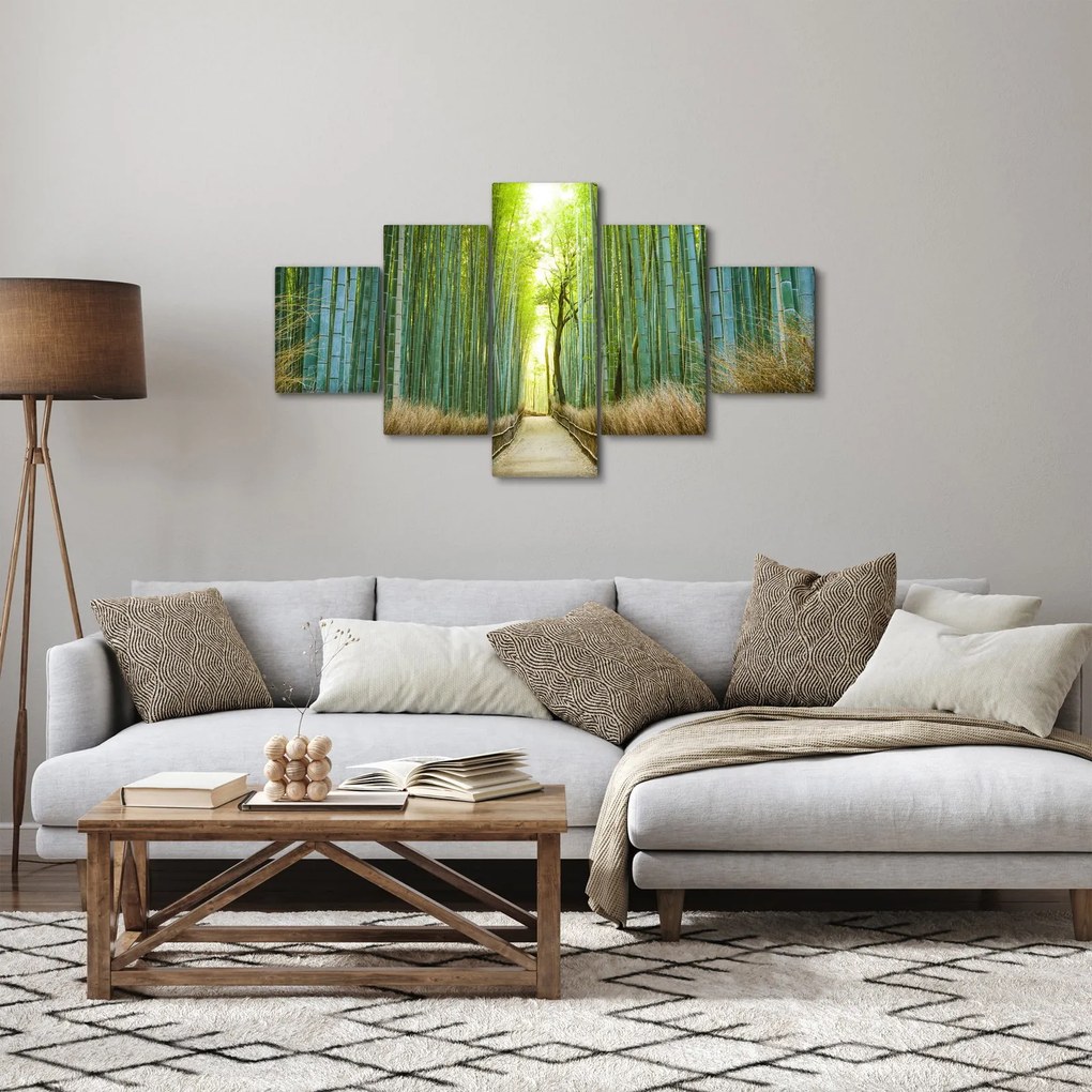 Obraz - Las bambusowy (125x70 cm)