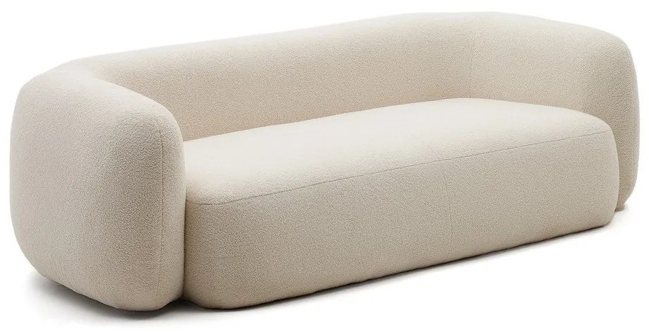 Kremowa sofa z materiału bouclé 246 cm Martina – Kave Home