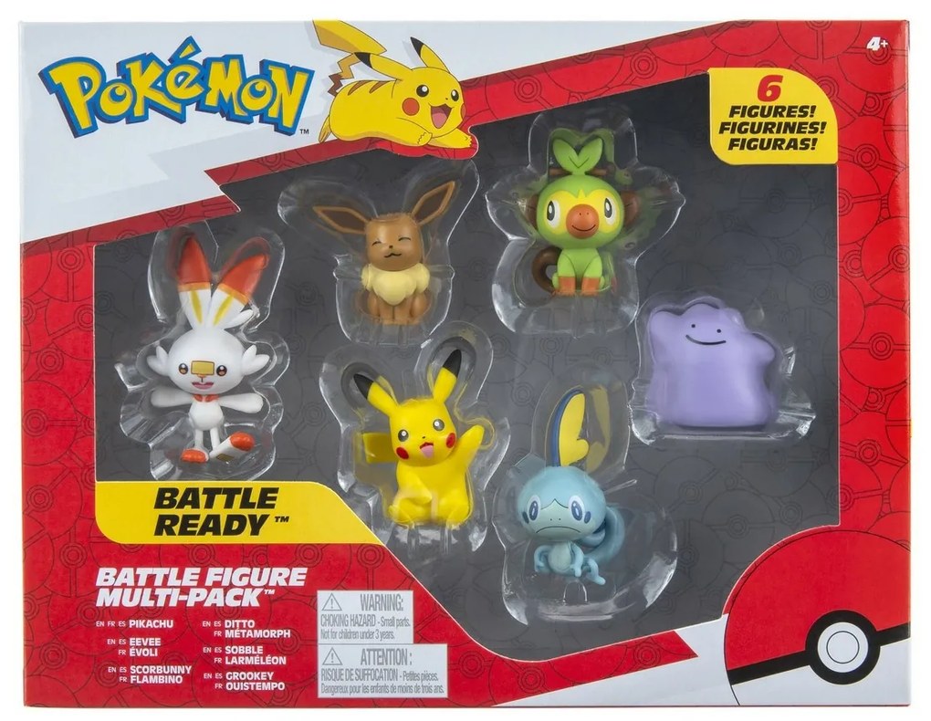 Zestaw figurek Pokémon, 6 sztuk