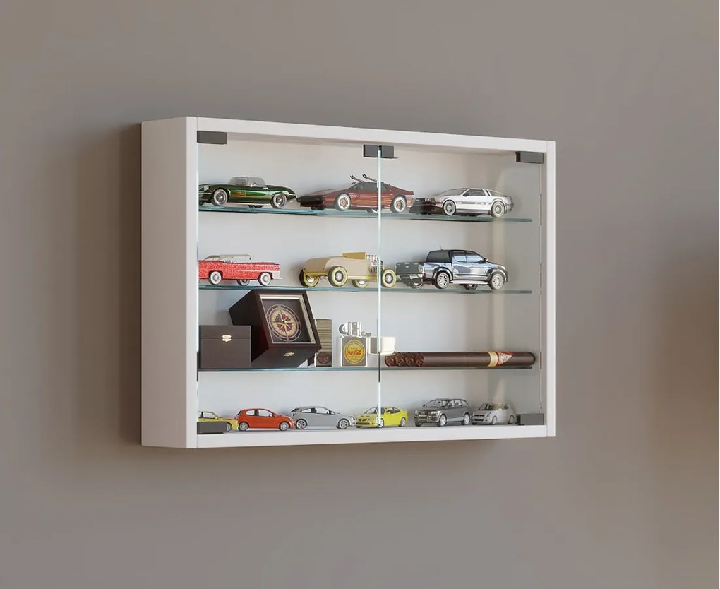 Wiszący wyświetlacz ścienny szafki szklanej Mandosa M