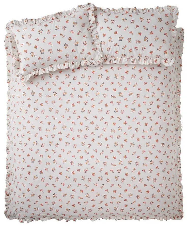 Biała pościel dwuosobowa 230x220 cm Frill Ditsy Floral – Catherine Lansfield
