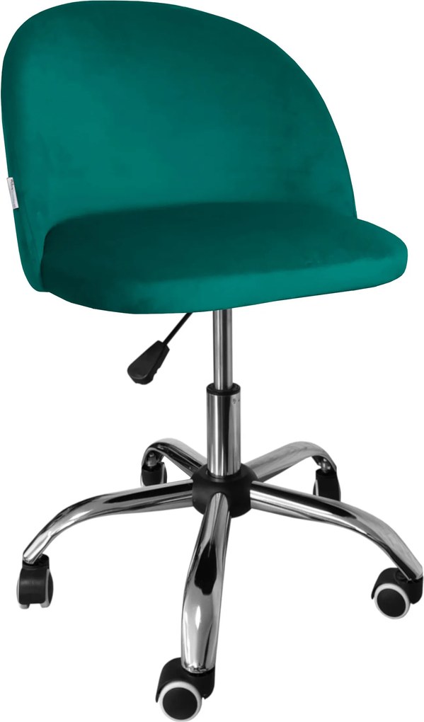 Fotel obrotowy COLIN krzesło biurowe fotel ergonomiczny do biurka : Kolor Stelaża - Chrom, Kolor tkaniny - VELVET - MG20, Typ siedziska - Siedzisko obrotowe 360°, Typ tkaniny - Velvet