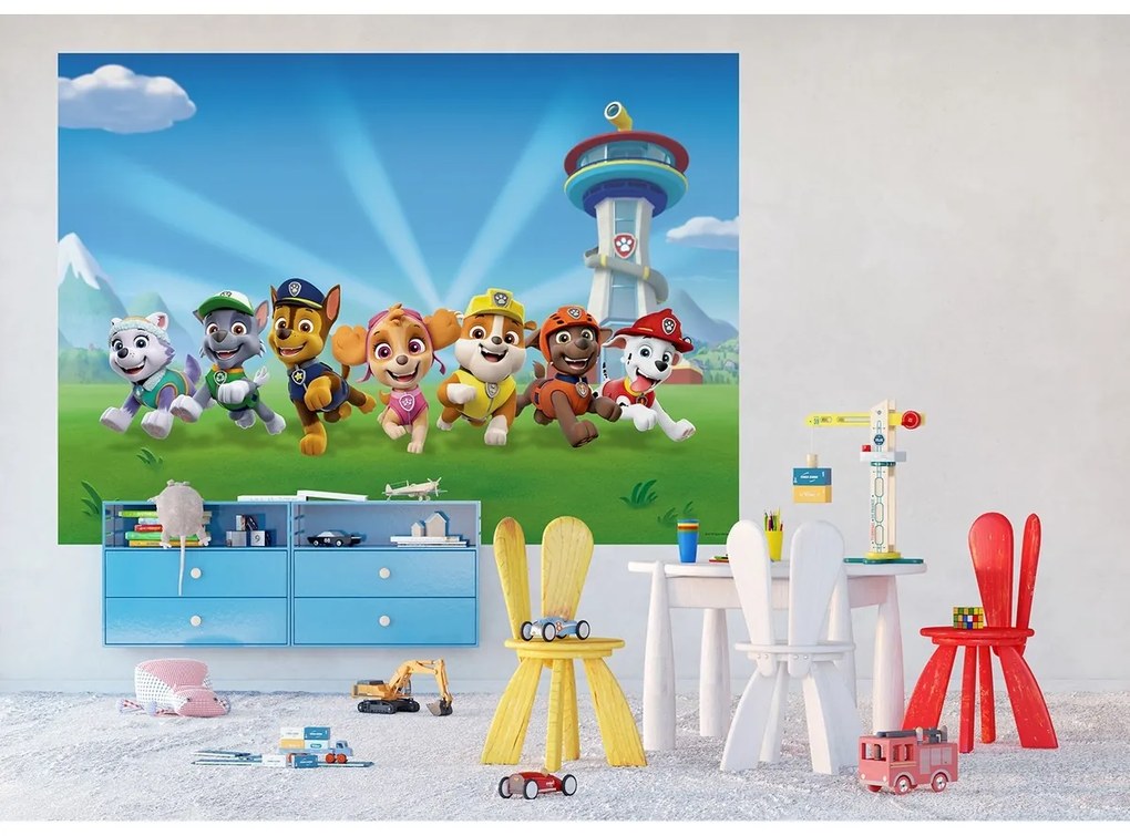 Fototapeta dziecięca Paw Patrol 252 x 182 cm, 4 części