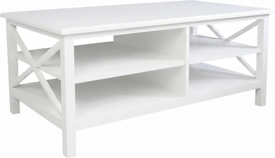 Stolik kawowy, matowa biel