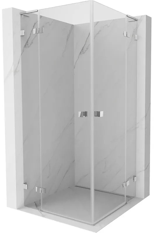 Mexen Lunar L Duo kabina prysznicowa uchylna 85 x 85 cm, transparent, chrom - 834L-085L-085P-01-00