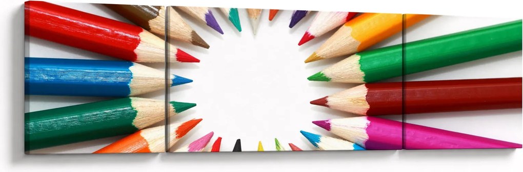 Obraz kredek (170x50 cm)