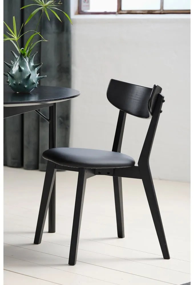 Czarne krzesła zestaw 2 szt. Pero – Unique Furniture