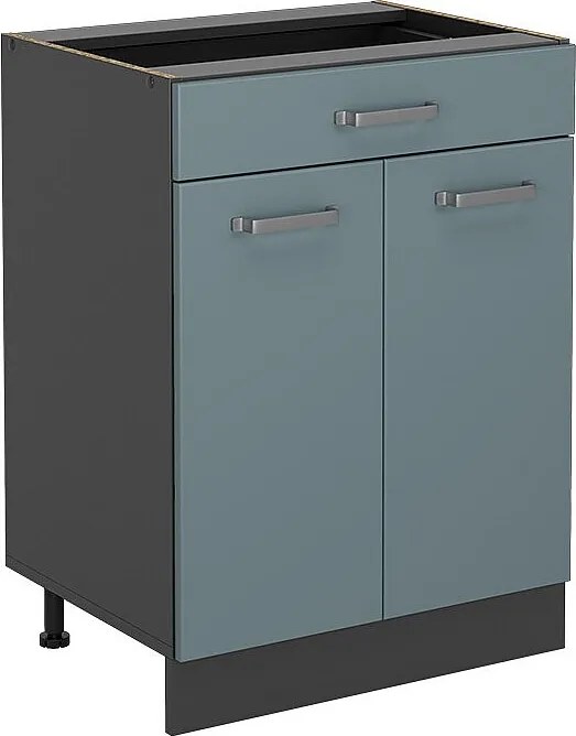 Szafka dolna do kuchni niebiesko-szary 60x46x81.6 r-line