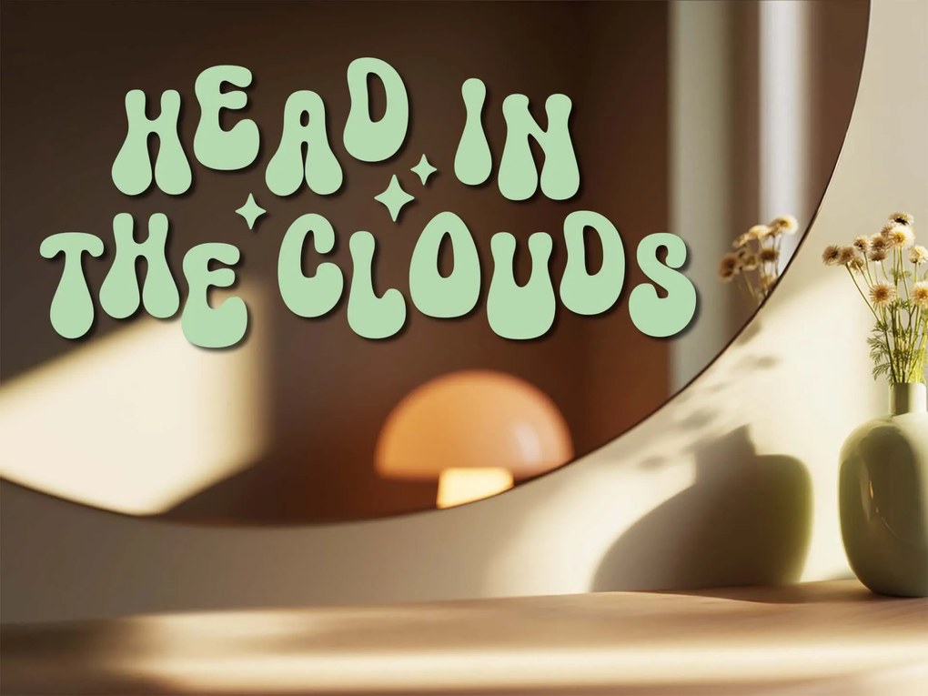 Naklejka na lustro S7 – Head in the clouds