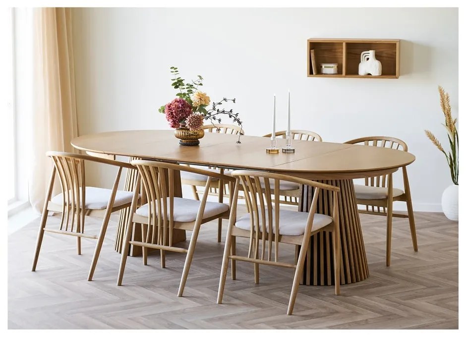 Wielopoziomowa półka w dekorze dębu w naturalnym kolorze 20 cm Oshawa – House Nordic