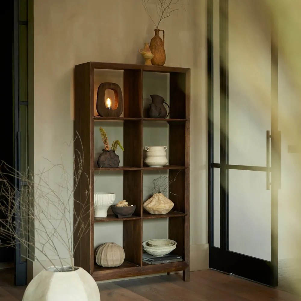 Brązowa lampa stołowa (wysokość 30 cm) Kelafo – Light & Living