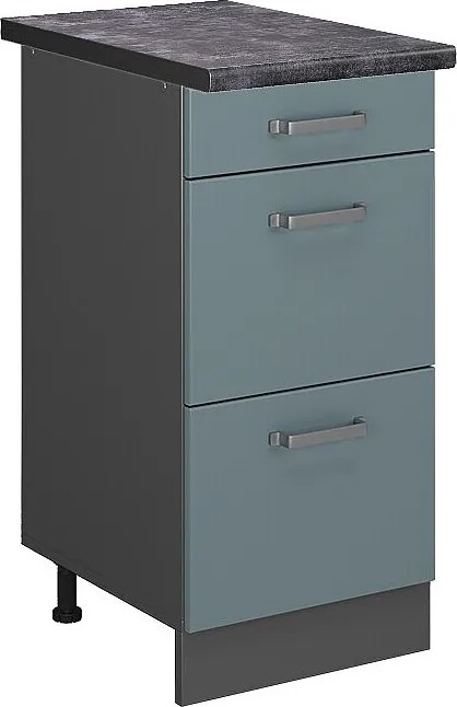 Szafka dolna do kuchni niebiesko-szary 40x60x81.6 r-line