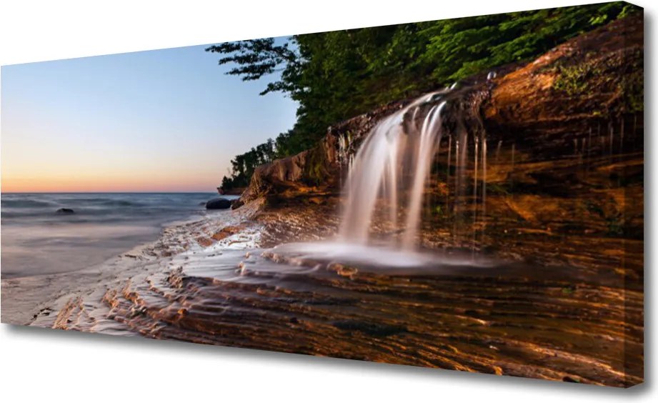 Zdjęcie na płótnie Orzeźwiający Spad Wody