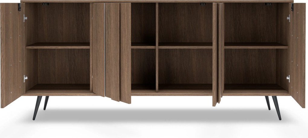 Komoda Flaro 183 cm z oświetleniem - dąb dunin