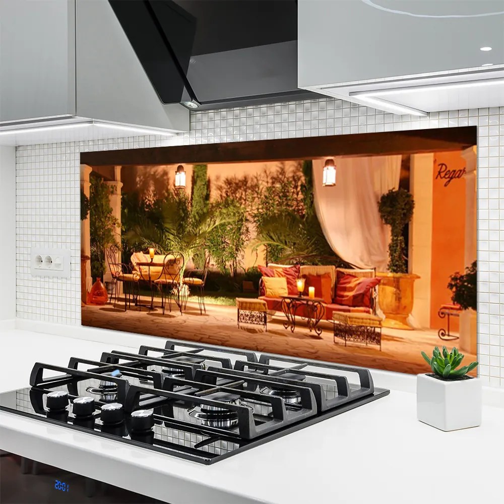 Panel Kuchenny Malownicza Restauracja Miejska