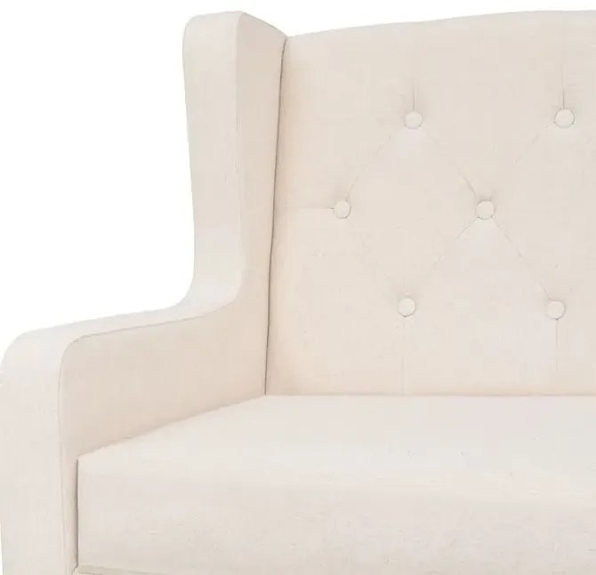 Trzyosobowa sofa Faselo 3C - kremowobiała