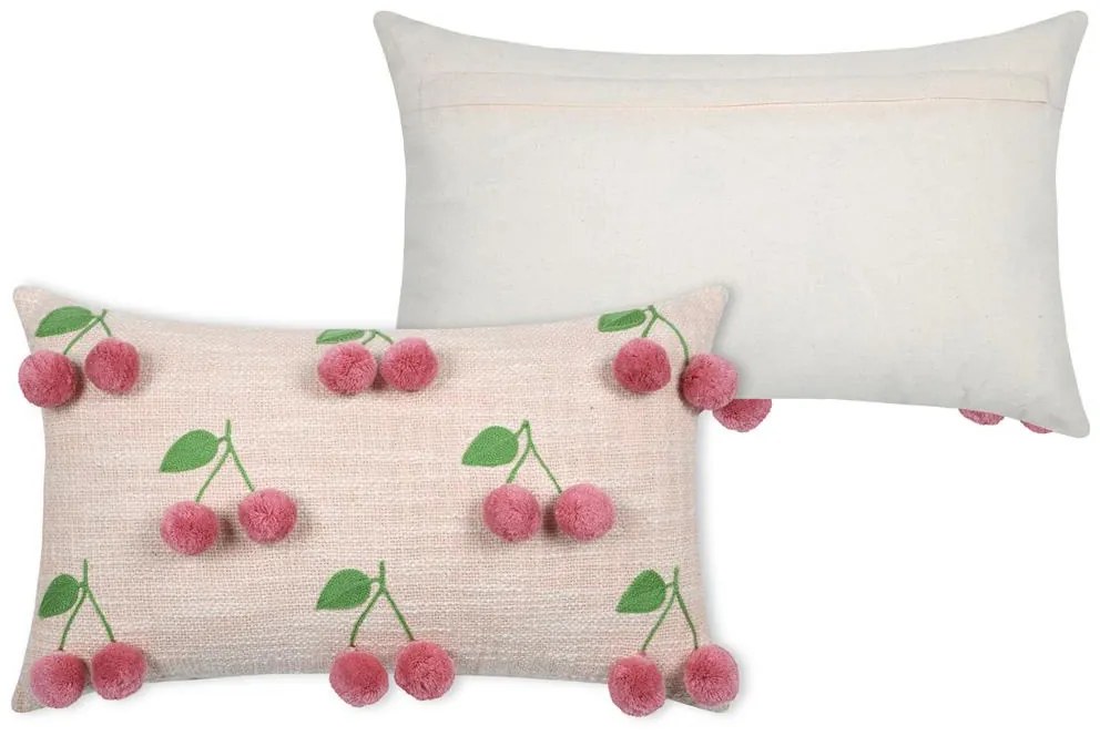 Poduszka ozdobna w wiśnie, CHERRIES, 30 x 50 cm