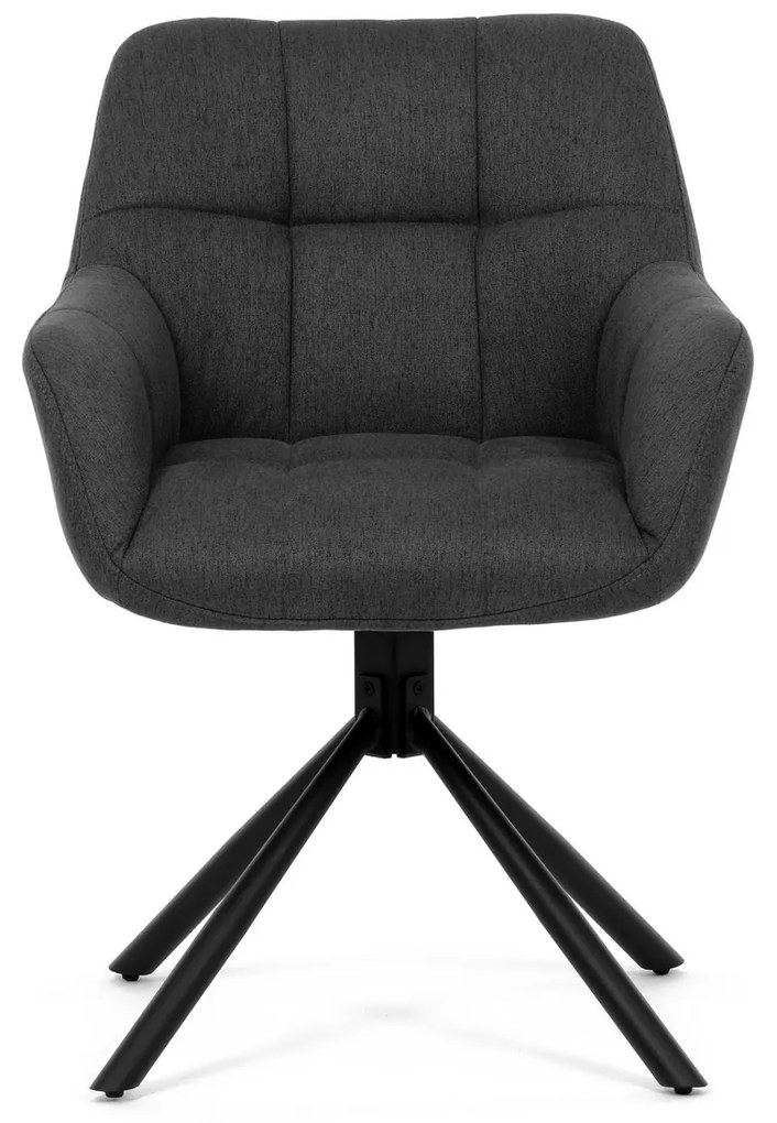 Zestaw krzeseł obiadowych z mechanizmem powrotnymHC-532 GREY2, 2 szt.
