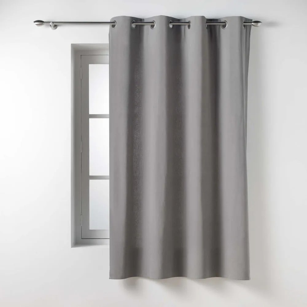Szara zasłona 135x180 cm Twily – douceur d'intérieur