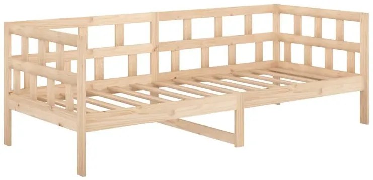 Łóżko dzienne z naturalnego drewna 80x200 A2-L85