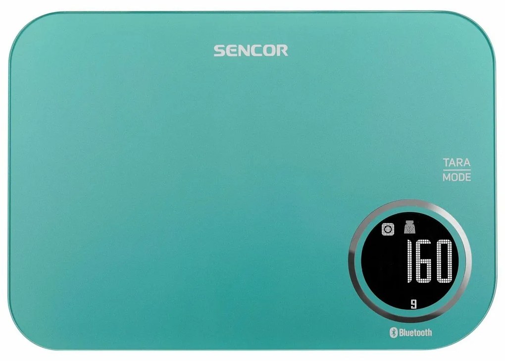 Sencor SKS 7071GR Inteligentna waga kuchenna, turkusowy