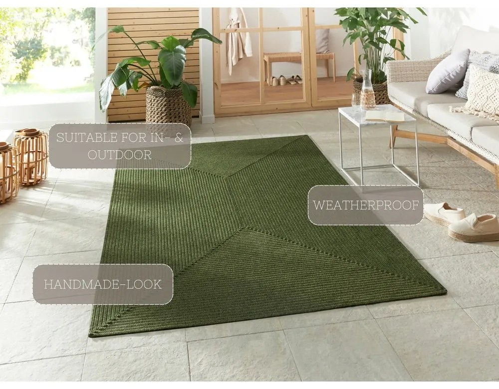 Zielony dywan odpowiedni na zewnątrz 150x80 cm – NORTHRUGS
