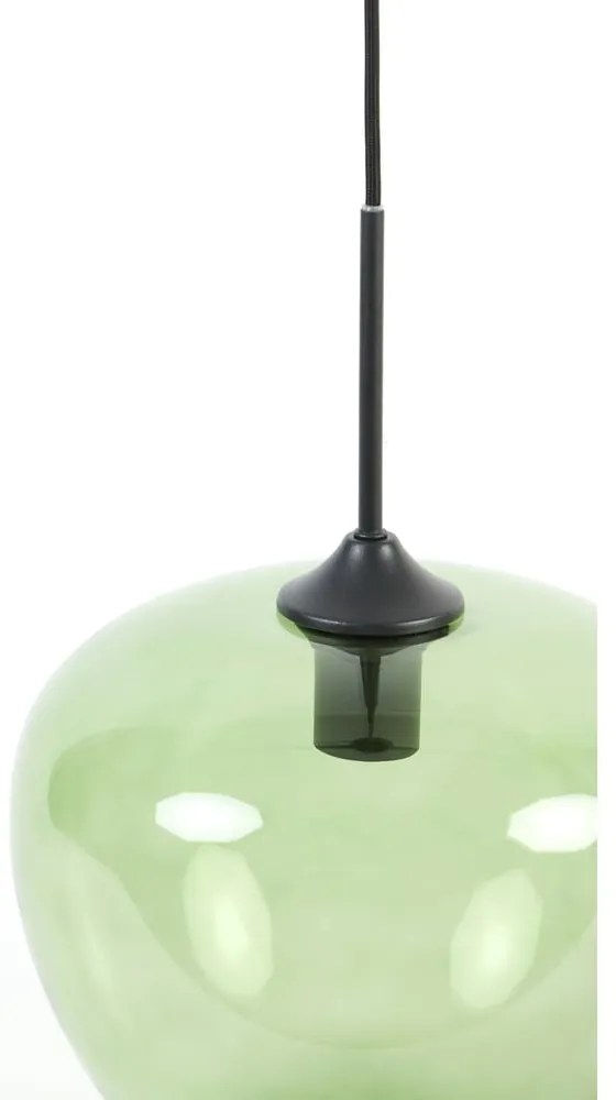 Zielona lampa sufitowa z szklanym kloszem ø 30 cm Mayson – Light &amp; Living
