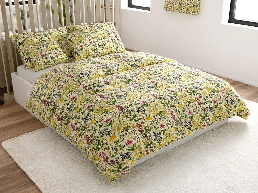 PrzytulneMieszkanie.pl PrzytulneMieszkanie.pl Pościel z kory HERBELLE kolorowa Rozmiar pościeli: 70 x 90 cm | 140 x 200 cm