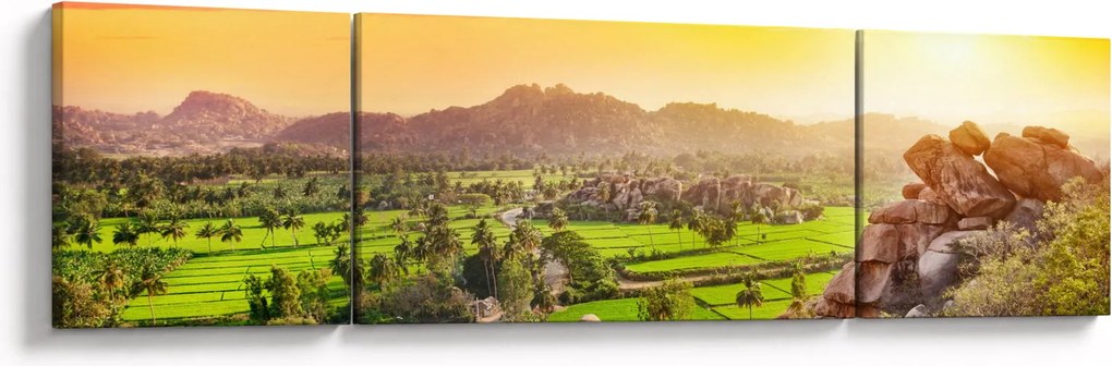 Obraz doliny Hampi w Indiach (170x50 cm)