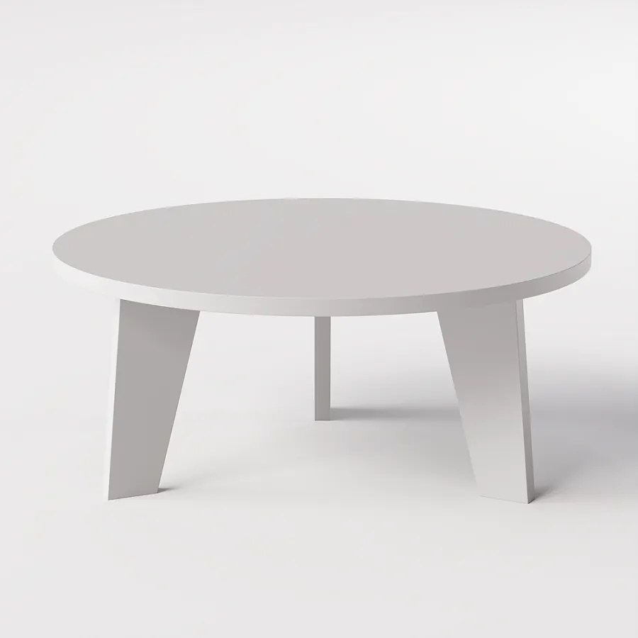 Stolik kawowy okrągły ELLA Ø90 cm Szary