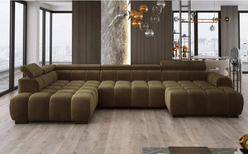 Narożnik BULL XL Lewostronny z elektryczną funkcją regulacji tkanina Salvador 10 WERSAL