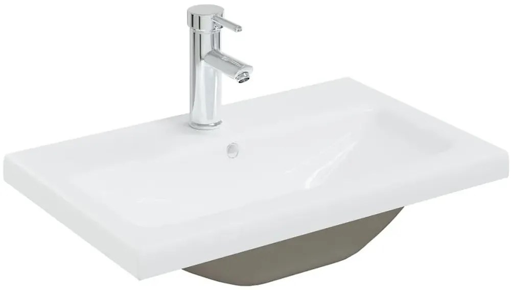 Podwieszane meble łazienkowe z umywalką 60 cm biały mat - Astron 4X