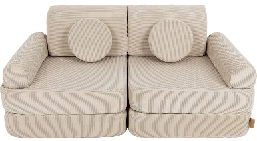 Pocket sofa plus slimcord ecru - meowbaby®