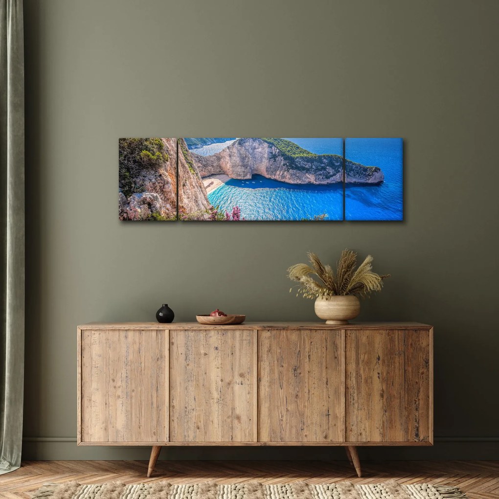 Obraz - Plaża Navagio, Grecja (170x50 cm)