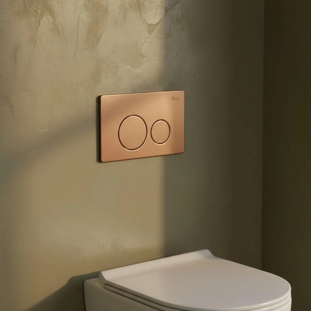 Przycisk typu I do stelaża podtynkowego WC K011A-Q Miedź Szczotkowana