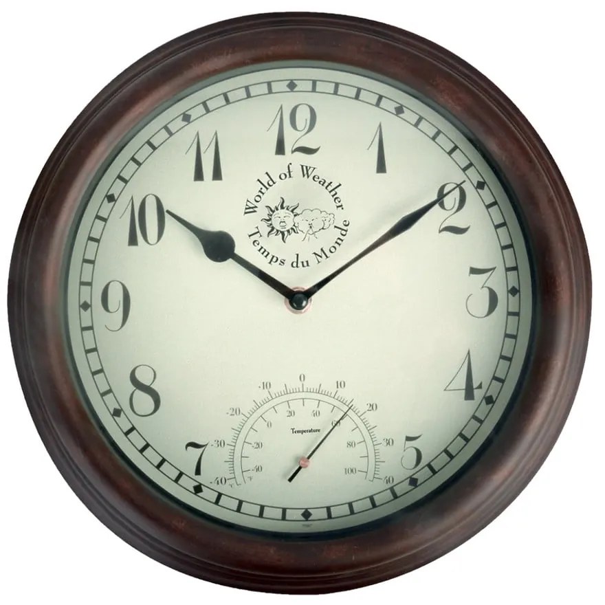 Zegar ogrodowy z termometrem Esschert Design Time